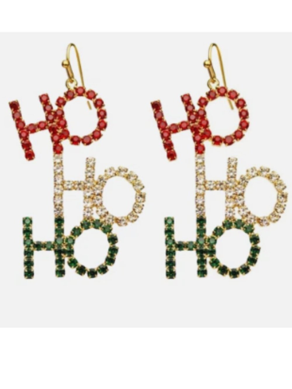 Kirks Folly CHRISTMAS Earrings Ho Ho Ho Christmas French Wire Earrings GT